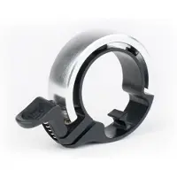 Knog Oi Bell aluminium fietsbel groot/31,8 mm zilver