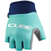 Cube Performance Junior Short Gloves Blauw 2XS