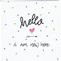 Goldbuch GOL-27319 babyalbum HELLO I AM NEW HERE als fotoboek, zonder tekst