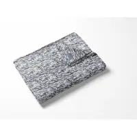 Linnick Flanel Fleece Deken Bont Rabbit - zilver grey - 140x200cm - Plaid
