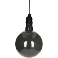 Pomax Outdoorlamp Glow rookglas | Pomax glas grijs 15x15 cm buiten hanglampen | NADUVI