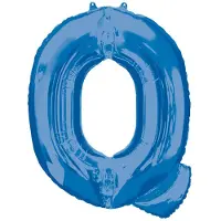 Amscan Folieballon Blauwe Letter ´Q´ - Groot