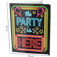 Paper Dreams Neon Raambord The Party Is Here (60x45cm)