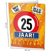 Paper Dreams Window Signs - 25 Jaar Multi multi Karton