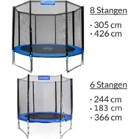 Monzana Veiligheidsnet voor Trampoline ø305m