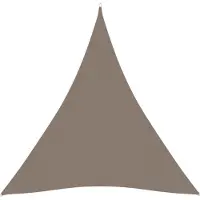 vidaXL Zonnescherm driehoekig 4,5x4,5x4,5 m oxford stof taupe