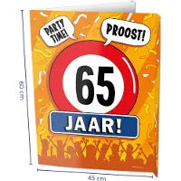 Paper Dreams Window Signs - 65 Jaar Multi multi Karton