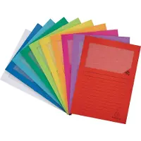 Exacompta 4x FOREVER Pak van 100 venstermappen 120g/m2 - 22x31cm voor A4 - Geassorteerd - 50100E