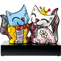 Goebel - Romero Britto | Decoratief beeld / figuur Soul Mates 25 | Porselein - Pop Art - 25cm - Limited Edition