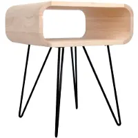 XLBoom Bijzettafel Metro | hout naturel 50x40x58 cm bijzettafels | NADUVI