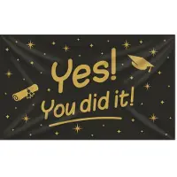 Paper Dreams XXL Gevel Vlag - You Did It! Multi multi Polyester Paperdreams Vlag