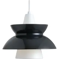 Louis Poulsen Hanglampe , Doo-Wop, dimbare, Zwart, Woonkamer, Metaal, Designer