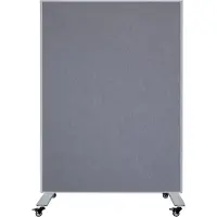 Ivol Mobiele scheidingswand - Akoestisch paneel/whiteboard - 120x160 cm - G