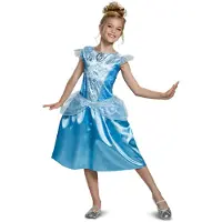 Disney Princess Cinderella Classic Girl Costume Blauw 3-4 Years Kinderen