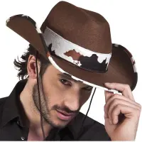 Boland cowboyhoed polyester bruin one-size