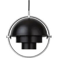 Gubi Multi-Lite Hanglamp Black Semi Matt | Chrome | Small