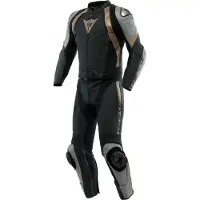 Dainese Avro 4 2-T Leren Motorpak Zwart/Wit 56, Mannen