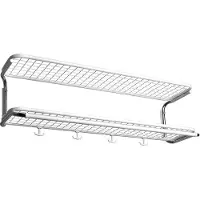 Essem Design Classic 650 hoedenplank wit/chroom, 2 niveaus, 50 cm
