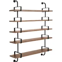 Gubi Demon wandplank 5 verdiepingen walnut, 155 cm