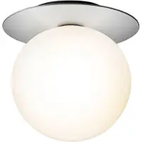 Nuura Liila 1 Wand/Plafondlamp Light Silver|Opal White | Large