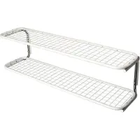 Essem Design Classic 650 schoenenrek wit/chroom, 2 niveaus, 100 cm