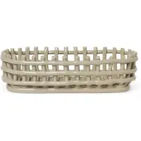 Ferm Living Keramische Mand Oval | Cashmere