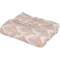 Atmosphera plaid art deco roze - 125 x 150 CM - Deken - Fleecedeken