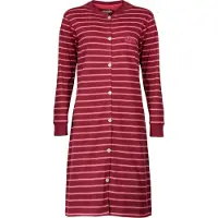 Irresistible Dames Nachthemd - Doorknoop - Katoen - Rood - Maat M