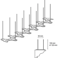 Ungeziefershop Duivenpinnen E2-120 Mm (1 Meter) Tegen Duiven