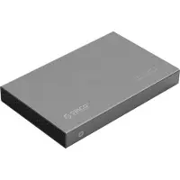 ORICO HDD behuizing voor 2,5'' SATA HDD/SSD - USB3.0 (USB-A) / aluminium / grijs