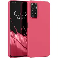 Kwmobile telefoonhoesje geschikt voor Xiaomi Redmi Note 11 Pro / Note 11 Pro (5G) / Note 12 Pro (4G) - Hoesje met siliconen coating - Smartphone case in awesome pink