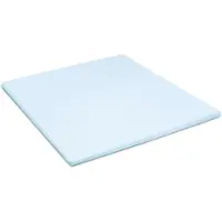 Damai Topper Hoeslaken Organic Sky Blue (Satijn)-200 x 200 cm