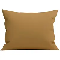 Zo! Home Kussensloop Satinado Cognac Brown - 60 x 70 cm (2 Stuks)