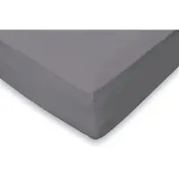 Eleganzzz Hoeslaken Flanel 35cm Hoekhoogte - antraciet 160x200cm