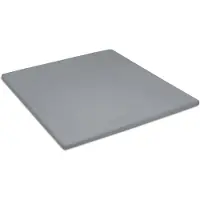 Damai Topper Hoeslaken Organic Grey (Satijn)-90 x 220 cm