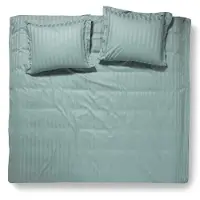 Damai Dekbedovertrek Linea Green Mist Satijn-200 x 200 / 220 cm | 2-Persoons