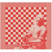 DDDDD Theedoek DDDDD Milk Maid Red (6-delig)
