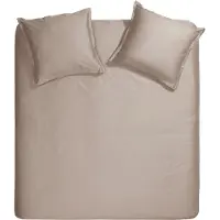 Cinderella Dekbedovertrek Taupe Satijn-240 x 200 / 220 cm | Lits-Jumeaux