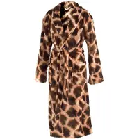 Zohome Zo Home Flanel Fleece Badjas Giraffe - brown - L