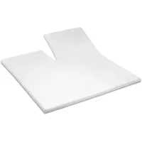 Cinderella Molton Split Topper Hoeslaken White 15 cm-160 x 200/210 cm