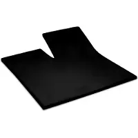 Cinderella Splittopper Single Split Hoeslaken Katoen Satijn - black 160x200cm