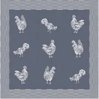 DDDDD Theedoek Goodmorning 60x65cm Blue Blauw blauw Katoen Thee- en
