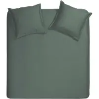 Cinderella Dekbedovertrek Uni Green Satijn-260 / 270 x 200 / 220 cm | Extra Breed