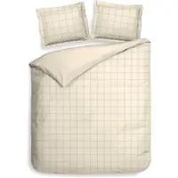 Heckett & Lane Dekbedovertrek Katoen-Satijn - Diamante - Off White 260 x