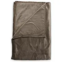 Zo! Home Plaid Cara Steeple Taupe-140 x 200 cm