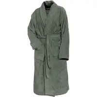Linnick Pure Badjas Velours - olive green - XL