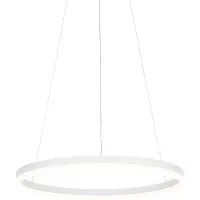 QAZQA Design hanglamp wit 60 cm incl. LED 3-staps dimbaar - Anello