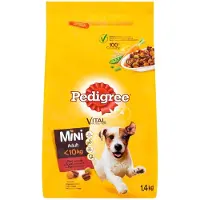 Pedigree 5x - Droogvoer met Rund & Groenten - Mini Adult- 1,4kg (5x1.4kg)