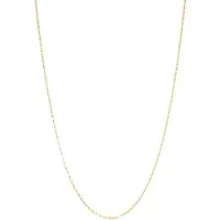 New Bling 9NBG-0426 Gouden ketting - Ankerschakel - 39 + 3 + 3 cm - 0,6 mm Dikte - 14 Karaat - Goud