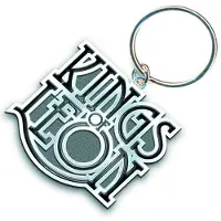 Rock Off Kings Of Leon - Scroll Logo Sleutelhanger - Zwart/Grijs